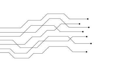 Abstract futuristic circuit board Illustration, Circuit board with various technology elements. Circuit board pattern for technology background. Vector illustration