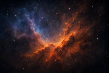 Obraz premium Swirling cosmic clouds of interstellar gas and dust” 