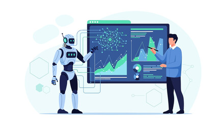 Future collaboration: Human and AI work together interpreting data visualizations for business