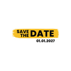 Save the date banner. Can be used for business, marketing and advertising. logo graphic design