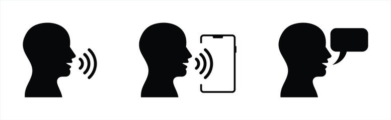 Voice Communication Icon Set