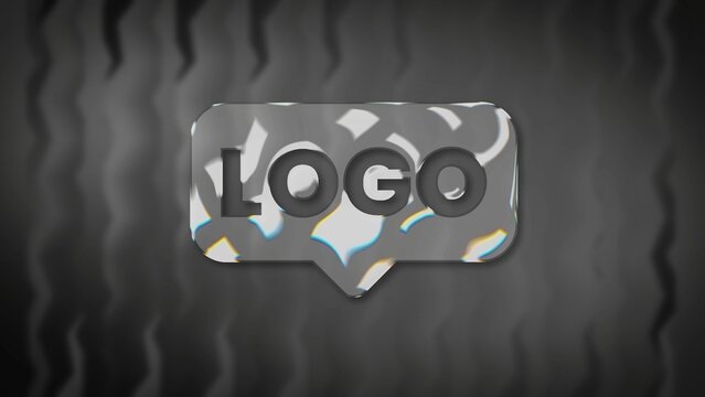 Glass Transparent Reflective Modern Logo Reveal