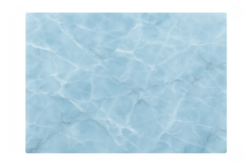 Blue marble stone texture surface with transparent background