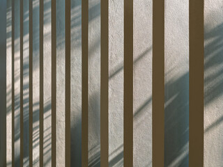 Architecture details Concrete columns in row shade soft light and shadow perspective Art background