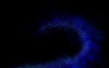 Blue mist swirling smoke texture with transparent background creating cool vapor effect and smooth motion flow