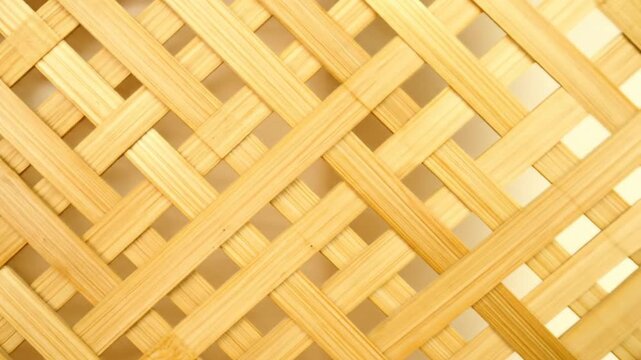 Close-up of a light beige wooden lattice
