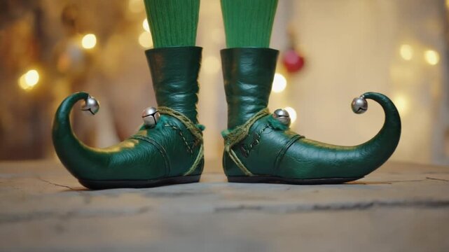 Feet and shoes of an elf.
