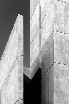 Cement wall building exterior concrete Grey texture Architecture details 