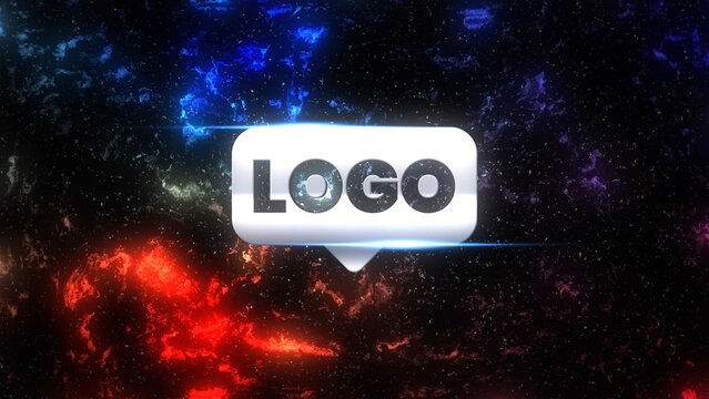 Space Dust Galaxy Metallic Logo Reveal