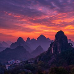 SunsetOverMountainVillages