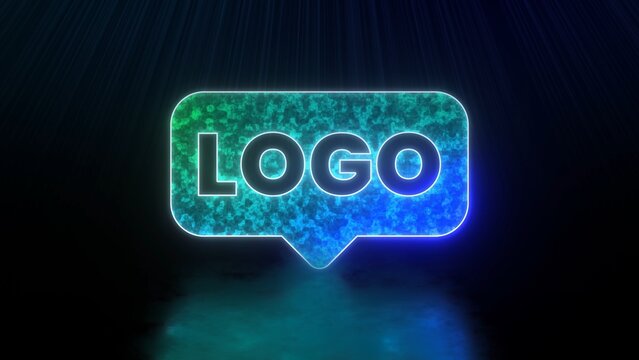 Sapphire Blue Shiny Logo Reveal