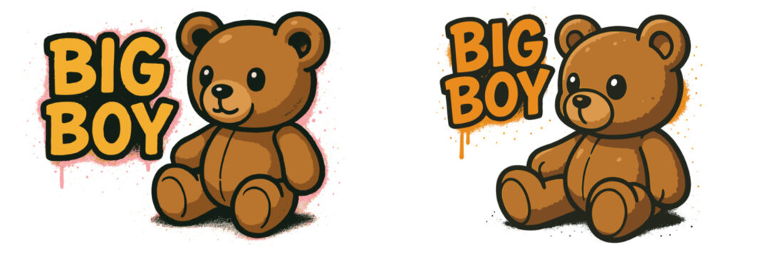 Cute cartoon teddy bear character with playful design and vivid colors in cozy setting showing fondness and nostalgia