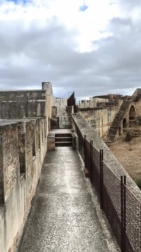 Historica muralla en Alcazaba de Badajoz 