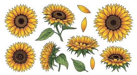 Sunflowers Floral Collection with Views.