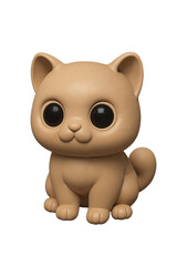 Naklejka premium A close-up of a ginger cat figurine