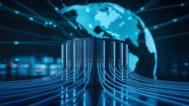 Data center network backbone with global connectivity