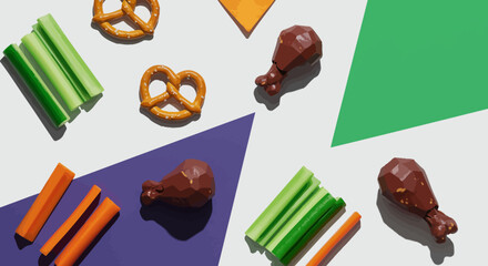 Elegant Flat Vector Graphic for High-End Digital Strategy and Data Visualization