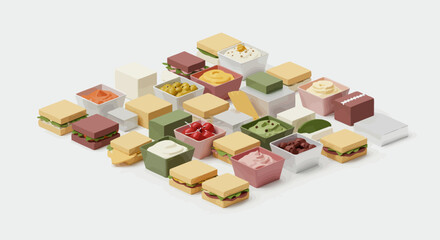 Visualizing Refined Strategy: Premium Minimalist Flat Design Element for Corporate Data Clarity