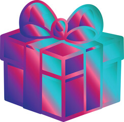 Colorful Gift Box with Bow