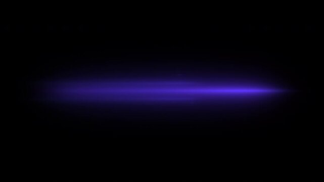 Tranquil Light Show: Blue-Violet Streaks Float Left to Right on a Transparent Background