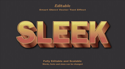 Sleek Text Effect Modern, Smooth, and Elegant Typography Style.