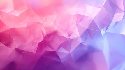 Obraz premium A collection of delicate gradient polygons ideal for feminine design, showcasing soft colors and smooth transitions.