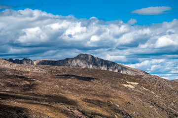 Mountain scenery in the Qinghai Tibet Plateau region