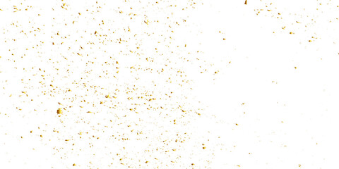 Abstract luxury golden confetti glitter and dust falling down on transparent background. Shiny glittering dust background. Vector illustration.	
