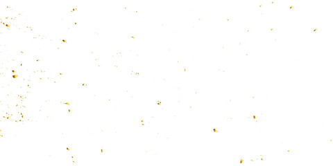 Abstract doted and confetti golden glitter and dust particles splatter on transparent background. Dust golden grunge background. Vector illustration.	
