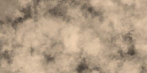 Watercolor background of coffee bombs or dust particles,Yellow fog and mist effect on black background. Pastel pink watercolor background, cloudy stains used as wallpaper, cover, presentation design .