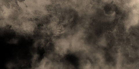 Watercolor background of coffee bombs or dust particles,Yellow fog and mist effect on black background. Pastel pink watercolor background, cloudy stains used as wallpaper, cover, presentation design .