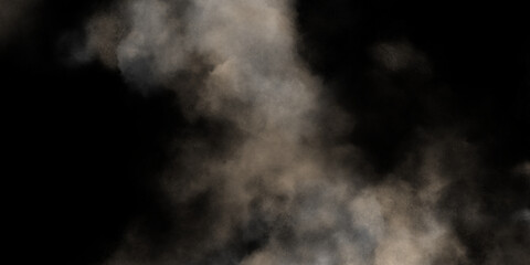 Watercolor background of coffee bombs or dust particles,Yellow fog and mist effect on black background. Pastel pink watercolor background, cloudy stains used as wallpaper, cover, presentation design .