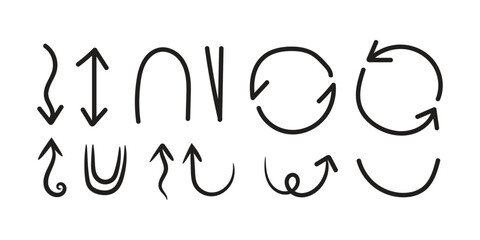 star with marker stroke pencil highlight, Doodle sketch heart, star, cloud cartoon sticker shapes