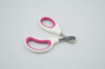 Cat nail clippers isolated on white background