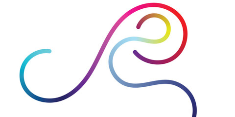 Dynamic, vibrant gradient waves flow across a clean white background, perfect for modern design and abstract branding.