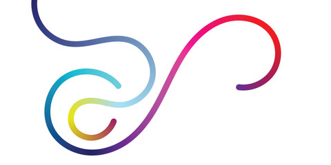 Dynamic, vibrant gradient waves flow across a clean white background, perfect for modern design and abstract branding.