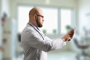 Medical student doctor for medicine research.