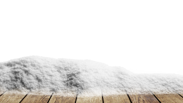 a winter Christmas background with snow on the wood.