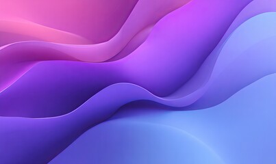 Abstract purple and blue gradient background with wavy lines, vector illustration, pastel colors, soft lighting, high resolution, highly detailed, minimalist design, banner.