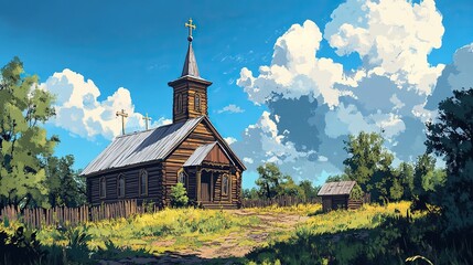 church in the mountains