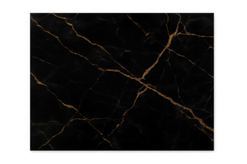 Black marble texture with golden cracks and veins