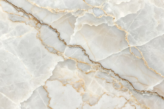 Close-up of light marble with gold and brown veining — ideal for luxury interiors, architectural surfaces, and natural stone campaigns highlighting texture and elegance. generative ai