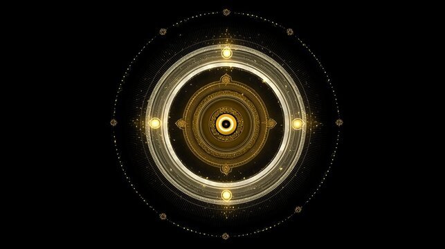 Vikram Samvat New Year. Vibrant light, motion, and sacred geometry in modern style.