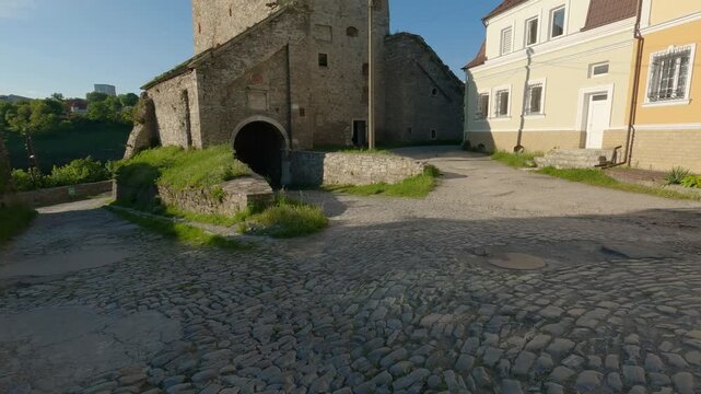 Medieval Stephen Batorys Tower in Kamianets-Podilskyi, Ukraine