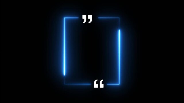 Seamless loop animation speech neon color concept on the transparent background. Empty copy space. Motion graphics of empty shape idea. 4k video animation.