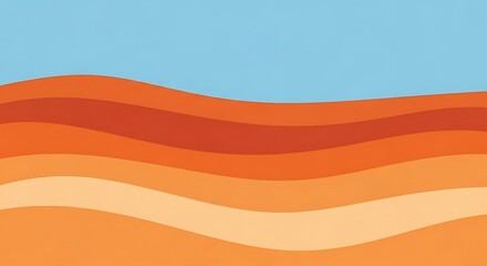 Abstract orange wave background.