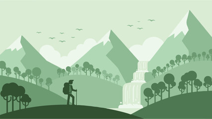 Nature view in the mountains