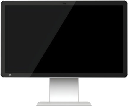 LCD monitor isolated on Transparent Background PNG