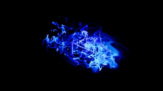 blue energy dash effect on black background
