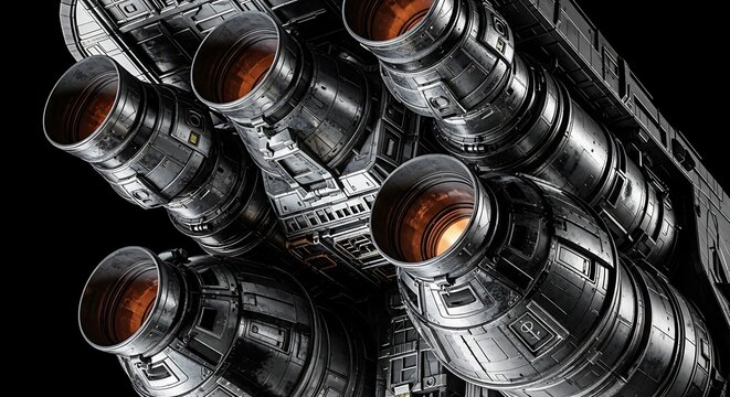 Spaceship Engine Closeup.